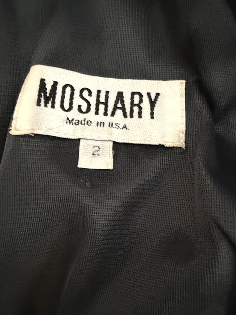 Moshary 1990’s Vintage Bodycon Dress with White Diamond Accents - Picture 3 of 3